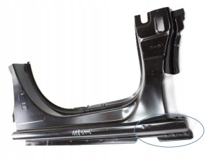 PEUGEOT PARTNER 4 IV K9 2019-2025 próg słupek prawy 9827687380 9827670480 3/4 MINIATURA