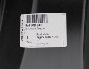 AUDI A3 S3 SPORTBACK 8V4 2013-2019 próg słupek prawy 8V4809848 4/4 MINIATURA