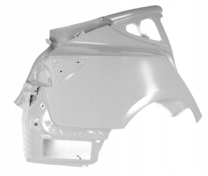 TESLA 3 MODEL 3 III 2017-2024 Tylny tył prawy błotnik 1073678SCB 1073678S0B 2/3 MINIATURA