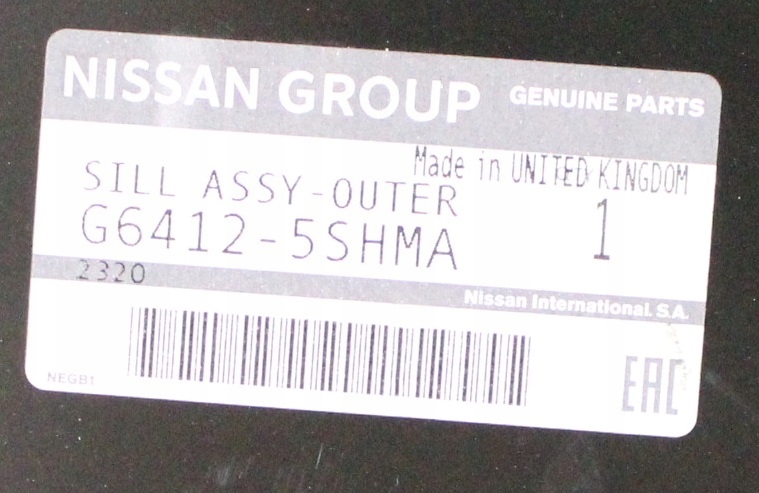 NISSAN LEAF 2 II ZE1 2017-2025 Próg słupek prawy G6412-5SHMA G64125SHMA 4/4