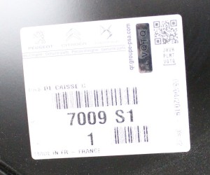 CITROEN C4 2 II NC 2009-2018 próg słupek lewy 7009S1 4/4 MINIATURA