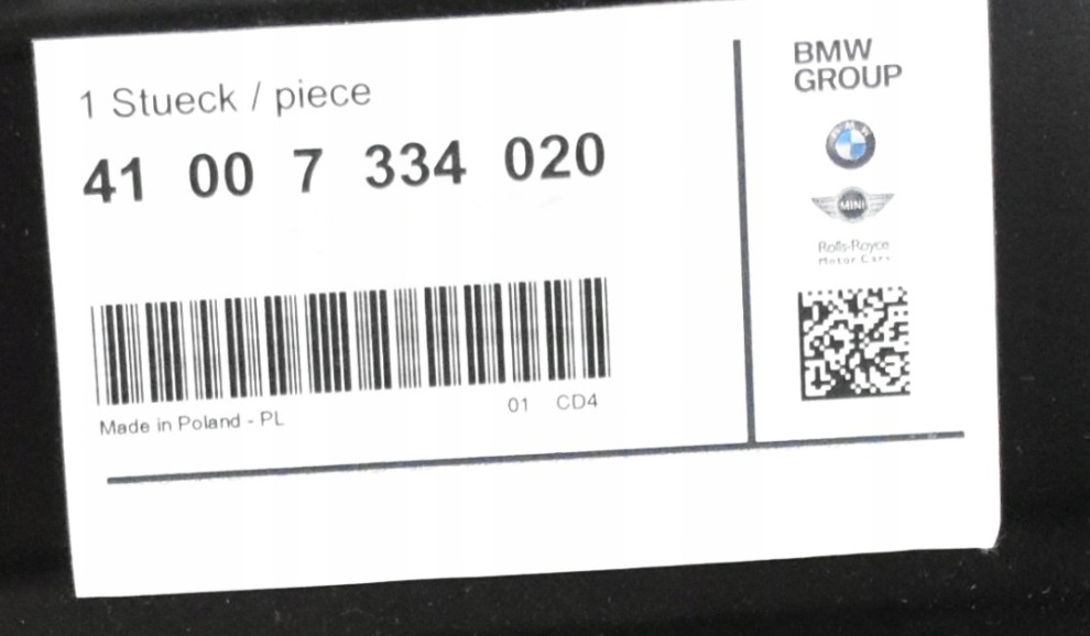 BMW 4 GC GT F36 GRAN COUPE 2012- Próg słupek prawy 41007334020 4/4