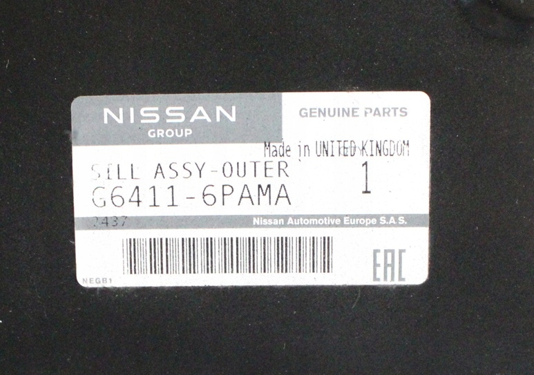 NISSAN JUKE 2 II F16 2019-2026 próg słupek lewy G6411-6PAMA G64116PAMA 4/4