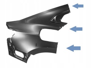 VW ARTEON 3G8 2017-2024 tylny tył prawy błotnik 3G8809052B 3G8809844 3/3 MINIATURA