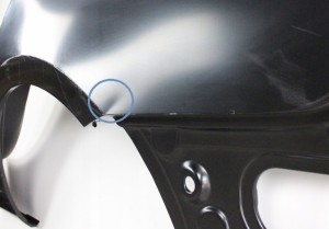 VW GOLF 7 VII KOMBI 5G9 2012-2019 tylny lewy błotnik 5G9809843A 4/4 MINIATURA