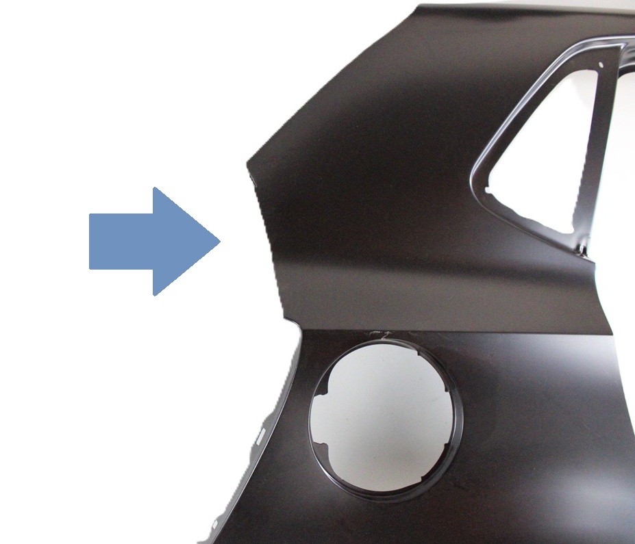 VW POLO 6R4 6C4 5D HB 2009-2017 Tylny prawy błotnik 6R4809844A 2/2