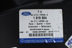 FORD TRANSIT CONNECT TOURNEO V408 MK2 L1 13-18 Tylny prawy błotnik 1819884 4/4 MINIATURA