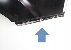 FORD TRANSIT CUSTOM V362 2012- L2 MAXI tylny lewy błotnik 1790945 2777695 5/5 MINIATURA