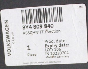 AUDI A3 S3 SPORTBACK 8Y4 2020-2025 słupek prawy dachowy 8Y4809840 3/3 MINIATURA