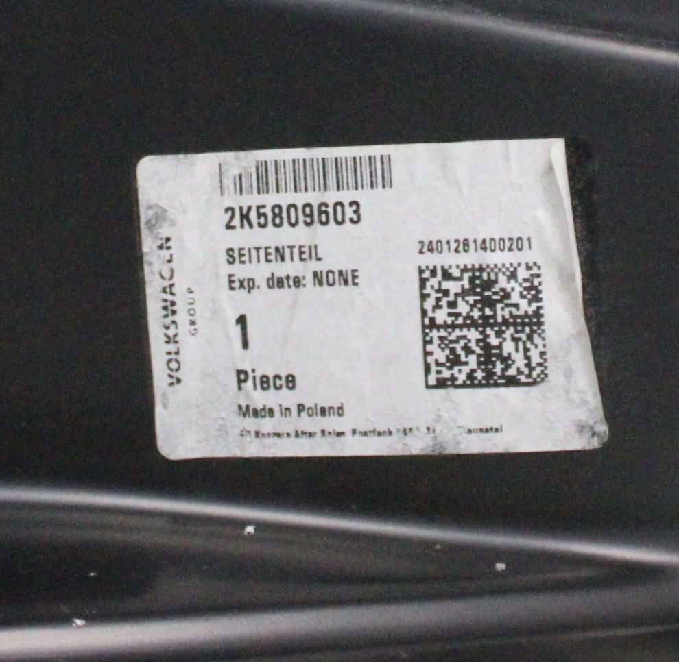 VW CADDY 3 4 III IV 2K5 L1 2004-2020 tylny lewy błotnik 2K5809603 4/4