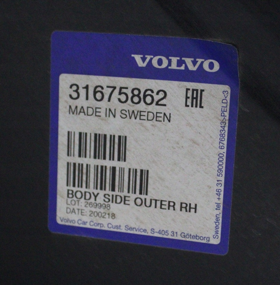 VOLVO V90 II 2 235 236 2016-2025 tylny prawy błotnik 31675862 4/4