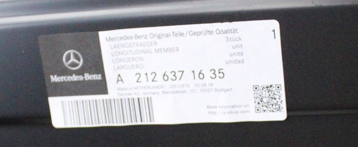 MERCEDES E-KLASA W212 S212 A212 Próg słupek prawy A2126371635 4/4