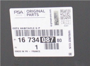 PEUGEOT EXPERT 3 III 2016-2025 słupek A czołowy szybowy lewy 1673408780 4/4 MINIATURA