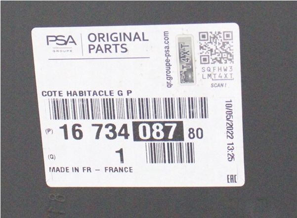 OPEL ZAFIRA LIFE 2019-2025 słupek A czołowy szybowy lewy 1673408780 4/4