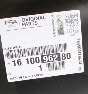 PEUGEOT 308 2 II T9 HB 5D 2013-2021 tylny prawy błotnik 1610096280 3/3 MINIATURA