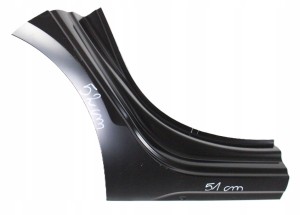 AUDI A4 S4 B9 LIFT 8W5 8W9 19-24 tylny prawy błotnik 8W9809838C 8W5809838A 2/3 MINIATURA