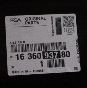 PEUGEOT 508 SW 508SW 2 II 2018-2025 tylny prawy błotnik 1636093780 3/3 MINIATURA