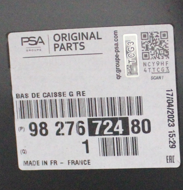 TOYOTA PROACE CITY L1 2019-2025 próg słupek lewy 9827672480 4/4