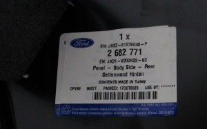 FORD TRANSIT CUSTOM LIFT V362 L1 2018-2023 Tylny prawy błotnik 2682771 5/5 MINIATURA