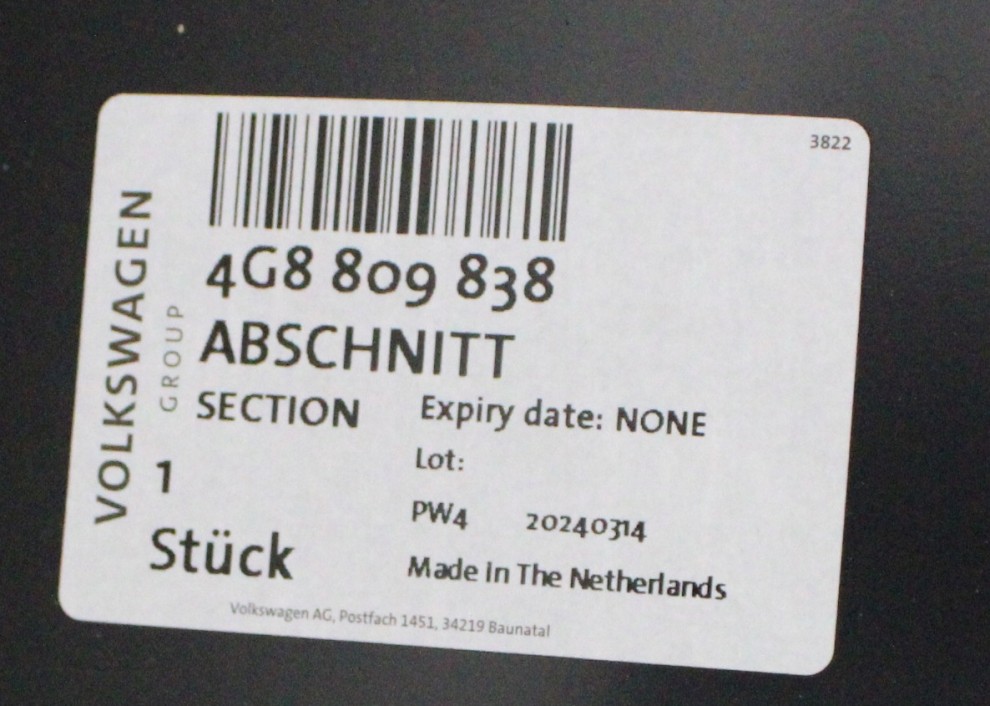 AUDI A7 S7 SPORTBACK 4G8 2010-2018 Tylny prawy błotnik 4G8809838 4/4