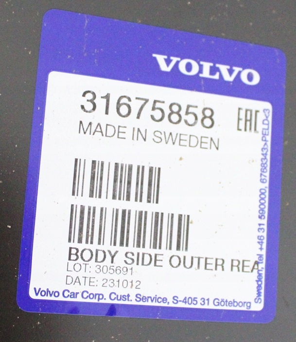 VOLVO V90 V90CC 235 236 2016-2024 Tylny tył prawy błotnik 31675858 4/4