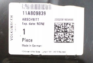 VW ID4 ID.4 11A E21 2021-2024 słupek szybowy dachowy czołowy lewy 11A809839 2/2 MINIATURA