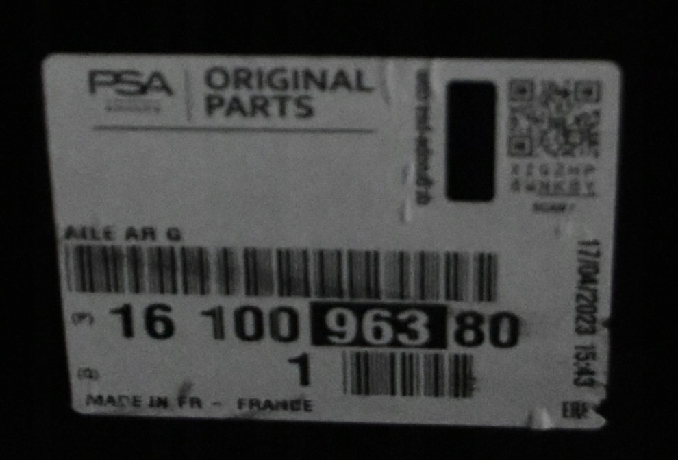 PEUGEOT 308 2 II T9 5D HB 2013-2021 tylny błotnik lewy 1610096380 4/4