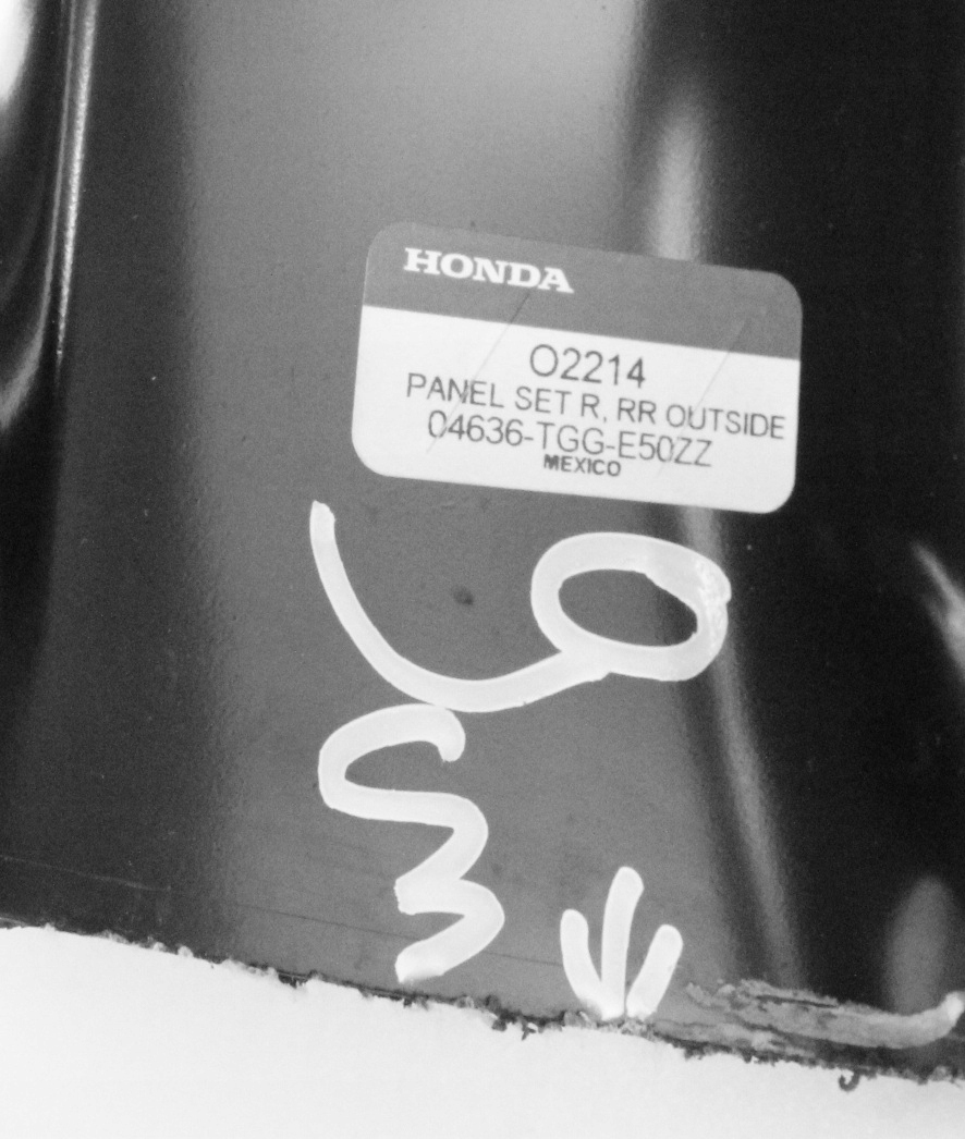 HONDA CIVIC X 10 5D HB 2017-2021 Tylny prawy błotnik 04636-TGG-E50ZZ 4/4