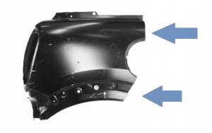 MINI COOPER F56 2013-Tylny prawy błotnik 41007387970 3/3 MINIATURA