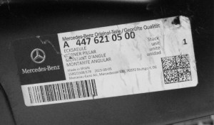 MERCEDES VITO W447 A447 447 14- tylny błotnik okular lewy A4476210500 4/4 MINIATURA