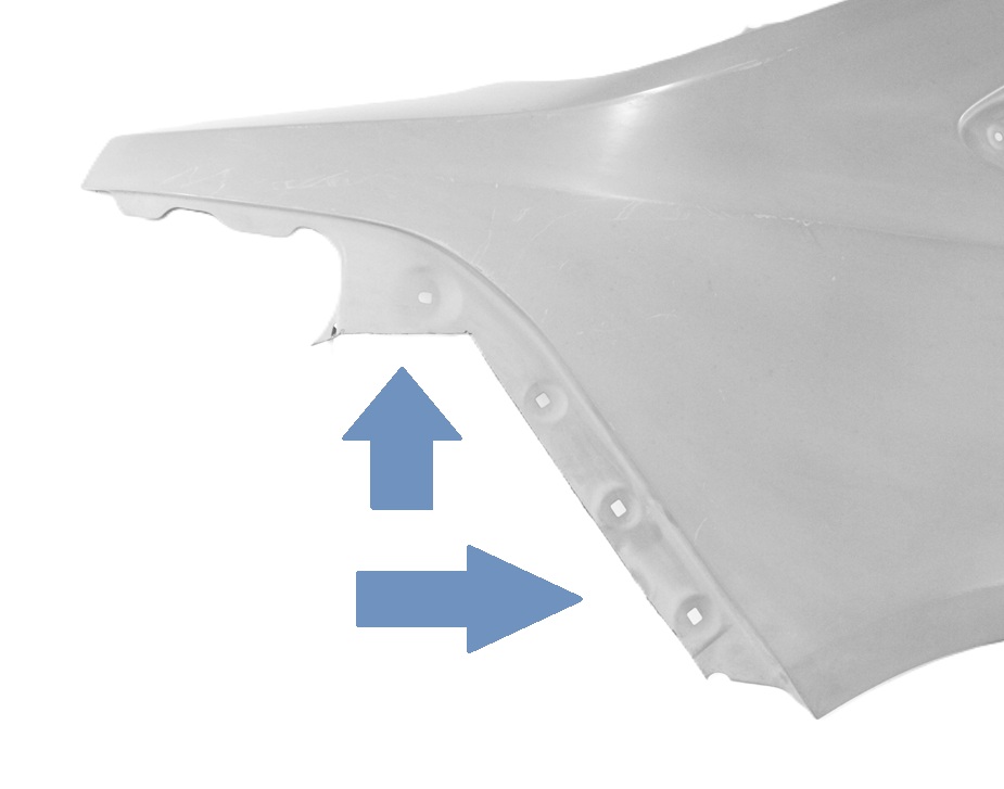 TOYOTA COROLLA E21 SEDAN 2018- tylny prawy błotnik 61601-02640 6160102640 4/4