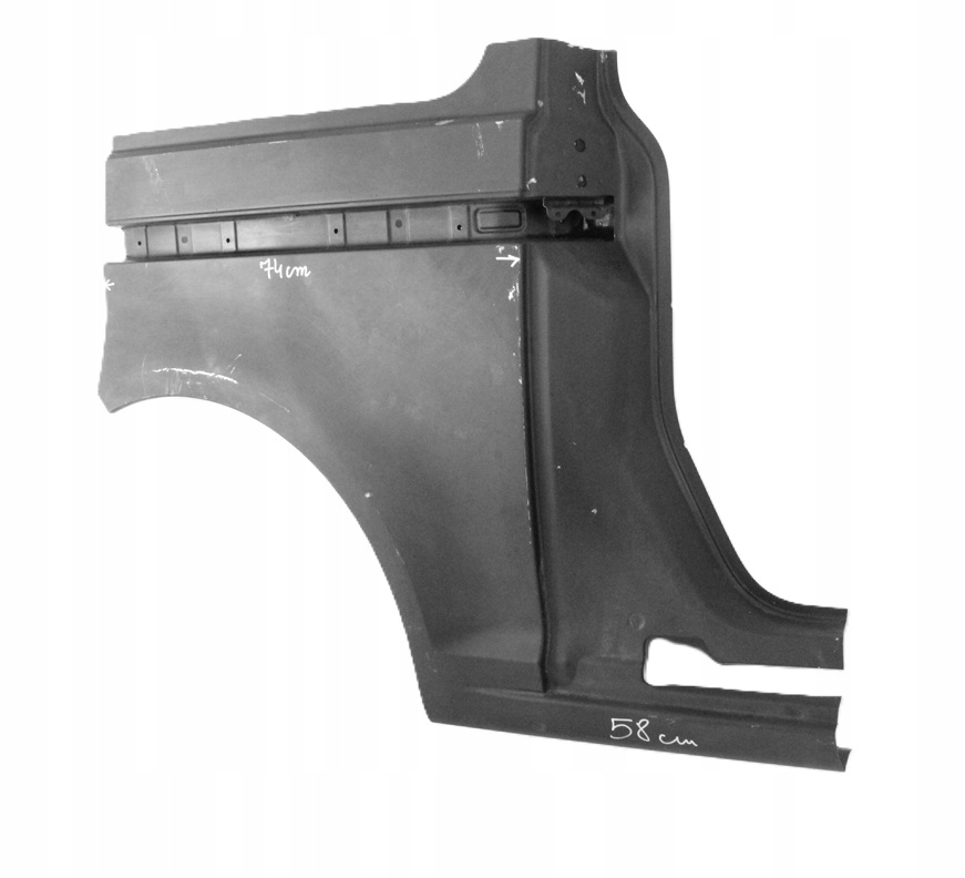 VW CADDY LIFE III IV L2 2K3 2004- tylny prawy błotnik 2K3809604G 2K3809604F 3/3