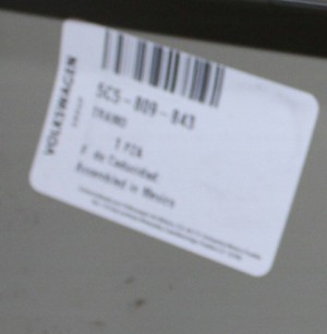 VW BEETLE 5C5 3D 2011-2019 tylny lewy błotnik 5C5809843 5C5821305C 6/6 MINIATURA