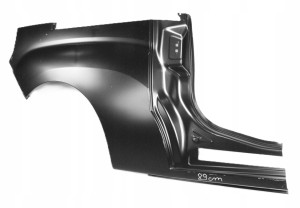 FIAT DOBLO MAXI 2 II X12 L2 263 2010-2021 tylny prawy błotnik 71765439 3/4 MINIATURA