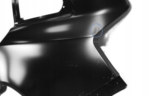 OPEL INSIGNIA A 1 I KOMBI G09 2008-2017 tylny lewy błotnik 13300889 4/5 MINIATURA