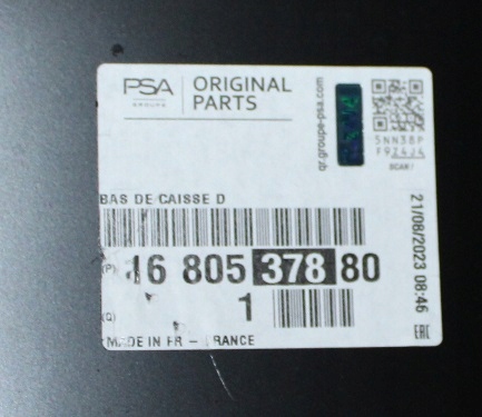PEUGEOT 308 SW 308SW KOMBI 3 III T10 2021-2026 próg słupek prawy 1680537880 5/5