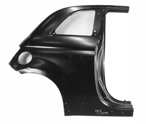 FIAT 500 ABARTH 3D 2007-2020 rear Quarter Panel rear wing fender right 71754027