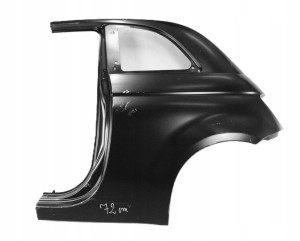 FIAT 500 3D 2007-2020 rear Quarter Panel rear wing fender left 71754026