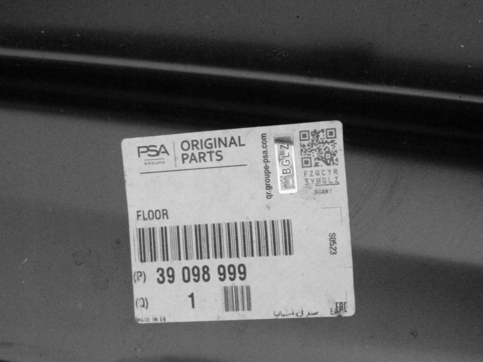 OPEL CORSA E X15 2014-2019 5D próg słupek prawy 39098999 5/5