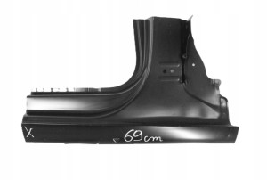 AUDI A4 S4 B9 8W5 8W9 2015-2019 próg słupek A prawy 8W5809848 8W9809848 2/4 MINIATURA